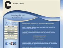 Tablet Screenshot of churchilldental.com
